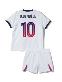 Paris Saint-Germain Ousmane Dembele #10 Replika Borta Kläder Barn 2026-27 Kortärmad (+ byxor)